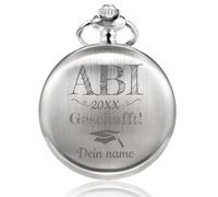 TREEWETO Reloj de bolsillo, regalos de graduación universitaria para él, grabado personalizado, clase de 2025, regalos significativos de graduación de secundaria para hombres