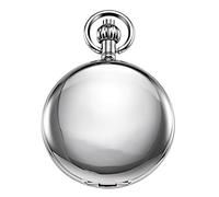 TREEWETO Relojes de bolsillo para hombre y mujer, reloj de bolsillo mecánico antiguo en dorado/plata con cadena, plata, Antiguo