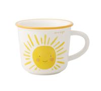 TREEWOO Lindo Tiempo Taza de Cerámica 380ML con Asa paraCafé Té Leche Agua Hombres Mujeres Navidad Cumpleaños Aniversario Acción de Gracias Regalo (Sol)
