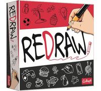 Trefl 02409 Juego de Mesa dinámico, adivina la contraseña, dibuja los Dibujos de los demás, conviértete en un Artista, Juego para Adultos y niños a Partir de 10 años Game, Redraw