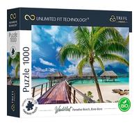 Trefl-1000 Piezas, Cartón Más Grueso, Bio, EKO, Playa del Paraíso, Palmeras, Entretenimiento para Adultos Y Niños Mayores De 12 Años, Color uft Puzzle Wanderlust: Paradise Beach, Bora, 1000 (10704)