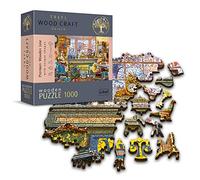 Trefl 1000 Piezas, Wood Craft, Formas Irregulares, 100 Figuras, Puzzle Moderno Premium, DIY, para Adultos y Niños a partir de 12 años, color madera: anticuario, (20175)