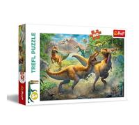Trefl 160 Piezas, para niños a Partir de 5 años Puzzle, Color Lucha contra tiranosaurios, Kampf gegen Tyrannosaurier