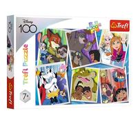 Trefl - Personajes Disney - Puzzle 200 Piezas - Personajes de Cuentos: Zootopia, el Libro de la Selva, Frozen, Pato Donald, la Princesa y el Sapo, Lilo y Stitch, para Niños a Partir de 7 Años