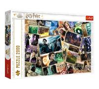 Trefl 2000 Piezas, Rompecabezas de Collage de Película, Hágalo Usted Mismo, Entretenimiento Diversión Puzzle, Color Harry Potter Personajes (27123)