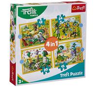 Trefl 34358 Juego Juntos, Familia Treflik de 12 a 24 Piezas, 4 Juegos, para niños a Partir de 3 años Puzzle
