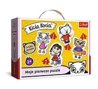 Trefl 36088 El Alegre Gatito Kicia Kocia de 3 a 6 Piezas, 4 Juegos, Baby Classic, para niños a Partir de 2 años Rompecabezas