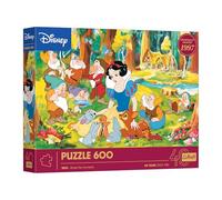 Trefl - 40 Aniversario de Trefl: Disney, Blancanieves - Puzle de 600 Piezas - Rompecabezas con los Personajes de Las películas clásicas, Tanto para Adultos como para niñas y niños a Partir de 14 años