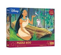 Trefl - 40 Aniversario de Trefl: Disney, Pocahontas - Puzle de 600 Piezas - Rompecabezas con los Personajes de Las películas clásicas, Tanto para Adultos como para niñas y niños a Partir de 14 años