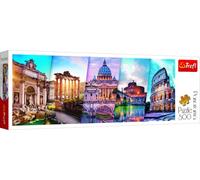 Trefl-500 Piece Jigsaw, Traveling to Italy 500 Piezas, Panorama, Adultos y niños a Partir de 10 años Puzzle, Color Viaje a Roma