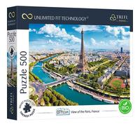 Trefl-500 Piezas-Cartón Grueso, Francia, Torre Eiffel, Modernos, Entretenimiento Creativo para Adultos y Niños a Partir de 10 años, Color puzzle uft cityscape: paris, france (37456)