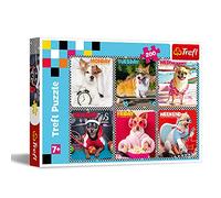 Trefl alegres de 200 Piezas, para niños a Partir de 7 años Puzzle, Color Perros Felices, Fröhliche Hunde