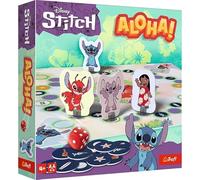 Trefl - Aloha!, Lilo&Stitch - Juego de mesa familiar con héroes de cuento de hadas, juego familiar rápido, juego familiar para adultos y niños a partir de 4 años