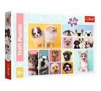 Trefl - Amistad Canina - Puzzles 160 Piezas - Puzzles de Colores con Animales, Collage, Perros, Entretenimiento Creativo, Diversión para Niños a Partir de 6 años