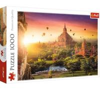 Trefl - Antiguo Templo, Birmania - Puzzle 1000 Elementos - Templos Budistas, Puesta de Sol, Puzzle DIY, Entretenimiento Creativo, Diversión, Puzzles Clásicos para Adultos y Niños a Partir de 12 años