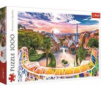 Trefl - Atardecer sobre Barcelona, España - Puzzle 1000 Piezas - Paisaje Urbano, Rompecabezas DIY, Entretenimiento Creativo, Diversión, Rompecabezas Clásicos para Adultos y Niños 12+