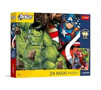 Trefl - Avengers: Héroes sacados de un sueño - Rompecabezas Maxi de 24 Piezas - Piezas Grandes, póster Coleccionable, Entretenimiento Creativo, para niños a Partir de 3 años