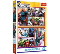 Trefl: Avengers - rompecabezas con 2 x 70 piezas