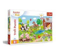 Trefl- Vasco y Oso Babies and The Bear, Bebés y Animales-Puzle 24 Maxi-24 Piezas Grandes, Entretenimiento Creativo, para niños a Partir de 3 años, Multicolor (14372)