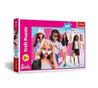 Trefl - Barbie y su Mundo - Puzle de 160 Piezas - Puzle Rosa con la muñeca más Famosa del Mundo, Barbie con Amigas, Entretenimiento Creativo, Juego para niños a Partir de 6 años