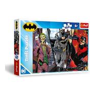 Trefl Batman, Listo para la acción 160 Piezas-Puzle de Colores con los Personajes de Las películas de DC, Diversión, para niños a Partir de 6 años, Multicolor (15425)