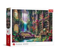Trefl - Biblioteca mágica - 1000 Piezas - Puzzle DIY, Entretenimiento Creativo, Puzzle clásico para Adultos y niños a Partir de 14 años