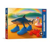 Trefl - BrainRots, Tralalero Tralala - Puzzle de 200 Piezas - Puzzle del Colorido Universo Surrealista, para niños a Partir de 7 años