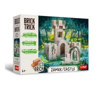 Trefl - Brick Trick: Castillo/Castle - Construye con Ladrillos, Bloques Eco de ladrillo Real, 210 Ladrillos, Reutilizables, Juego Creativo para niñas y niños a Partir de 6 años