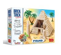 Brick Trick- Construcción Antigua, Natural, EKO Brick Blocks, DIY, más de 260, Juego Creativo para niños a Partir de 7 años Construir con Ladrillos, Color pirámide (Trefl 61550)