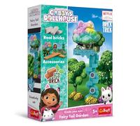 Trefl - Brick Trick Gabby's Dollhouse: Fairy Tail Garden: construye con ladrillo, casa de Hadigata, Bloques de ladrillo Eco, Reutilizables, Juego Creativo para niñas y niños a Partir de 5 años