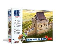 Trefl - Brick Trick Travel: Great Wall of China - Construye con Ladrillos, Viajes, Gran Muralla China, China, Bloques De Ladrillos EKO, Reutilizables, Set Creativo para Niños A Partir De 7 Años