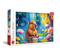 Trefl Capybara 1000 Piezas-Puzzle con una Capibara sobre un Fondo de Cascada, para Adultos y niños Mayores de 14 años, Multicolor (10949)