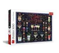 Trefl - Carta de Bebidas - Puzle de 500 Piezas - Puzle Rompecabezas para Aficionados a los Cócteles, Tipos de Bebidas, DIY, Ocio Creativo, Entretenimiento