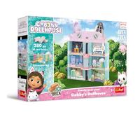 Trefl - Casa de muñecas de Gabby con ladrillos, ladrillos ecológicos, 280 bloques de construcción, reutilizable, juego creativo para niños a partir de 5 años