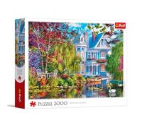 Trefl - Casa Junto al Lago - 2000 Piezas - Puzzle DIY, Entretenimiento Creativo, Puzzle clásico para Adultos y niños a Partir de 14 años
