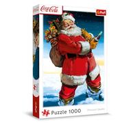 Trefl - Coca-Cola, Papá Noel en la Nieve - Puzle de 1000 Piezas - Rompecabezas navideño, para Adultos y niños a Partir de 14 años