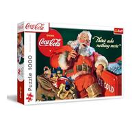 Trefl Coca-Cola, Regalos de Papá Noel-Puzle de 1000 Piezas-Rompecabezas navideño, para Adultos y niños a Partir de 14 años, Multicolor (10921)