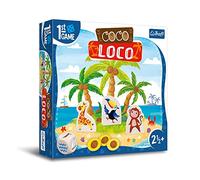 Trefl - Coco Loco, Primer Juego de Mesa para los más pequeños, Animales exóticos, Juego cooperativo para niños pequeños, Elementos Grandes, Aprender Jugando, 02343