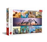 Trefl - Collage: África - Puzzle 1000 Piezas - Puzzle DIY con Símbolos del Continente Africano, Entretenimiento Creativo, Diversión, Puzzles Clásicos para Adultos y Niños Mayores de 12 años