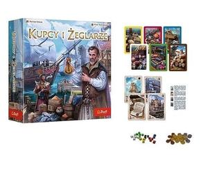 Trefl - Comerciantes y Marineros - Juego de Cartas Familiar, Invertir y Especular, Enriquece Tu Flota, Juego Económico, para Adultos y Niños a partir de 8 años