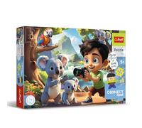 Trefl - Connect Squad, Connect Luck - 70 Piezas: Rompecabezas de Colores con figurita y Bloques incluidos, para niños a Partir de 5 años