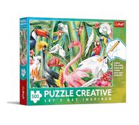 Trefl - Creative - Paradies Birds - Puzzle de 500 piezas - Puzle de bricolaje para colorear, ocio creativo, para adultos y niños a partir de 10 años