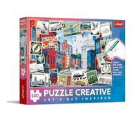 Trefl - Creativo - Saludo desde Londres - Puzzle de 500 elementos - Puzle DIY coloreado, entretenimiento creativo, para adultos y niños a partir de 10 años