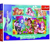 Trefl-de 200 Piezas, para niños a Partir de 7 años Puzzle, Color el Mundo extraordinario, enchantimals