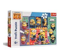 Trefl - Despicable Me 4, La alegría de los Minions - Puzle de 160 Piezas - Puzle de Colores con los Personajes de la película Animada, Entretenimiento Creativo, Juego para niños a Partir de 6 años