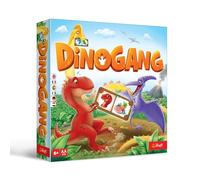 Trefl Dinogang - Juego de Mesa Loco para Toda la Familia, Dinosaurios, Acumula fichas, Tiempos prehistóricos, Juego de salón para Adultos y niños a Partir de 6 años
