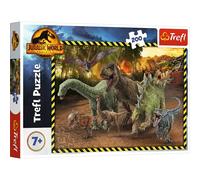Trefl - Dinosaurios del Parque Jurásico, Jurassic Park - Puzzle 200 Piezas - Colorido Puzzle con Dinosaurios, Entretenimiento Creativo, Diversión para Niños a Partir de 6 años