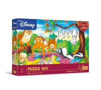 Trefl Disney, Amigos del Bosque 160 Piezas-Puzle Colorido con Personajes de la película de Bambi, diversión niños a Partir de 6 años, Multicolor (40054)