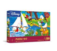 Trefl Disney, Aventura en el Lago 160 Piezas-Puzle Colorido con Personajes de los Dibujos Animados del Pato Donald, diversión niños a Partir de 6 años, Multicolor (40053)