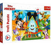 Trefl Disney Junior Mickey Mouse & Friends - Rompecabezas de 24 Piezas para niños - Rompecabezas Grandes de fácil sujeción para niños - para Mayores de 3 años